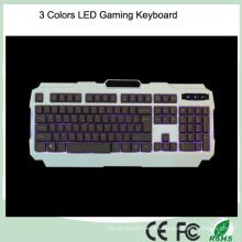 Más barato retroiluminación diseño ergonómico LED teclado de computadora juego (KB-1901EL)